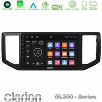 Clarion Gl300 Series 4core Android11 2+32gb vw Amarok 2017-2022 Navigation Multimedia Tablet 9 με Carplay & Android Auto u-gl3-Vw1136