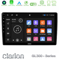 Clarion Gl300 Series 4core Android11 2+32gb Navigation Multimedia Tablet 9 με Carplay & Android Auto u-Gl300-9