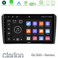 Clarion Gl300 Series 4core Android11 2+32gb Audi a3 8p Navigation Multimedia Tablet 9 με Carplay &Amp; Android Auto u-gl3-Au0826