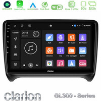 Clarion Gl300 Series 4core Android11 2+32gb Audi tt b7 Navigation Multimedia Tablet 9 με Carplay &Amp; Android Auto u-gl3-Au0828
