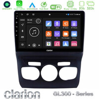Clarion Gl300 Series 4core Android11 2+32gb Citroen c4l Navigation Multimedia Tablet 10 με Carplay &Amp; Android Auto u-gl3-Ct0131