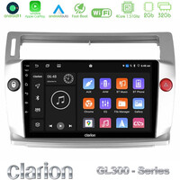 Clarion Gl300 Series 4core Android11 2+32gb Citroen c4 2004-2010 Navigation Multimedia Tablet 9 με Carplay &Amp; Android Auto u-gl3-Ct0812