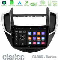 Clarion Gl300 Series 4core Android11 2+32gb Chevrolet Trax 2013-2020 Navigation Multimedia Tablet 9 με Carplay &Amp; Android Auto u-gl3-Cv0053
