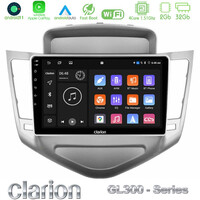 Clarion Gl300 Series 4core Android11 2+32gb Chevrolet Cruze 2009-2012 Navigation Multimedia Tablet 9 με Carplay &Amp; Android Auto u-gl3-Cv036n