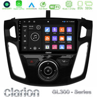 Clarion Gl300 Series 4core Android11 2+32gb Ford Focus 2012-2018 Navigation Multimedia Tablet 9 με Carplay &Amp; Android Auto u-gl3-Fd0044