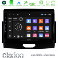 Clarion Gl300 Series 4core Android11 2+32gb Ford Ranger 2017-2022 Navigation Multimedia Tablet 9 με Carplay &Amp; Android Auto u-gl3-Fd0496