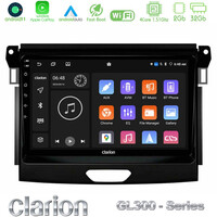 Clarion Gl300 Series 4core Android11 2+32gb Ford Ranger 2017-2022 Navigation Multimedia Tablet 9 με Carplay &Amp; Android Auto u-gl3-Fd0617