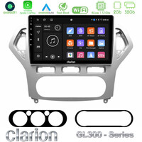 Clarion Gl300 Series 4core Android11 2+32gb Ford Mondeo 2007-2010 Auto a/c Navigation Multimedia Tablet 9 με Carplay &Amp; Android Auto u-gl3-Fd0919a