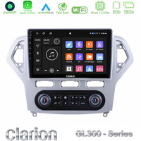 Clarion Gl300 Series 4core Android11 2+32gb Ford Mondeo 2007-2011 (Auto A/c) Navigation Multimedia Tablet 9 με Carplay &Amp; Android Auto u-gl3-Fd0919ac