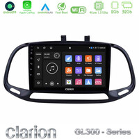 Clarion Gl300 Series 4core Android11 2+32gb Fiat Doblo 2015-2022 Navigation Multimedia Tablet 9 με Carplay &Amp; Android Auto u-gl3-Ft0909