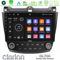 Clarion Gl700 Lite Series 8core Android11 6+128gb Honda Accord 2002-2008 Navigation Multimedia Tablet 10 με Carplay &Amp; Android Auto u-G76l-Hd0669
