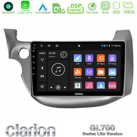 Clarion Gl700 Lite Series 8core Android11 6+128gb Honda Jazz 2009-2013 Navigation Multimedia Tablet 10 με Carplay &Amp; Android Auto u-G76l-Hd098t