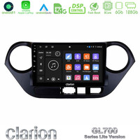 Clarion Gl700 Lite Series 8core Android11 6+128gb Hyundai i10 2014-2020 Navigation Multimedia Tablet 9 με Carplay &Amp; Android Auto u-G76l-Hy0506
