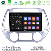 Clarion Gl700 Lite Series 8core Android11 6+128gb Hyundai i20 2012-2014 Navigation Multimedia Tablet 9 με Carplay &Amp; Android Auto u-G76l-Hy0619