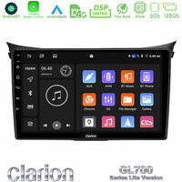 Clarion Gl700 Lite Series 8core Android11 6+128gb Hyundai i30 2012-2017 Navigation Multimedia Tablet 9 με Carplay &Amp; Android Auto u-G76l-Hy0833