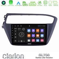 Clarion Gl700 Lite Series 8core Android11 6+128gb Hyundai i20 2018-2020 Navigation Multimedia Tablet 9 με Carplay &Amp; Android Auto u-G76l-Hy1961