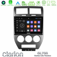 Clarion Gl700 Lite Series 8core Android11 6+128gb Jeep Compass/patriot 2007-2008 Navigation Multimedia Tablet 10 με Carplay &Amp; Android Auto u-G76l-Jp1023