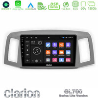 Clarion Gl700 Lite Series 8core Android11 6+128gb Jeep Grand Cherokee 2005-2007 Navigation Multimedia Tablet 10 με Carplay &Amp; Android Auto u-G76l-Jp1152
