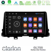 Clarion Gl700 Lite Series 8core Android11 6+128gb kia Picanto 2017-2021 Navigation Multimedia Tablet 9 με Carplay &Amp; Android Auto u-G76l-Ki0756