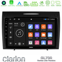 Clarion Gl700 Lite Series 8core Android11 6+128gb Mercedes slk Class Navigation Multimedia Tablet 9 με Carplay &Amp; Android Auto u-G76l-Mb0804