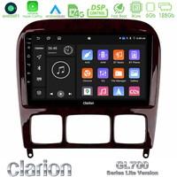 Clarion Gl700 Lite Series 8core Android11 6+128gb Mercedes s Class 1999-2004 (W220) Navigation Multimedia Tablet 9 με Carplay &Amp; Android Auto u-G76l-Mb0765
