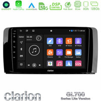 Clarion Gl700 Lite Series 8core Android11 6+128gb Mercedes r Class Navigation Multimedia Tablet 9 με Carplay &Amp; Android Auto u-G76l-Mb0781