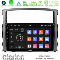 Clarion Gl700 Lite Series 8core Android11 6+128gb Mitsubishi Pajero 2008-2009 Navigation Multimedia Tablet 9 με Carplay &Amp; Android Auto u-G76l-Mt0557
