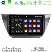 Clarion Gl700 Lite Series 8core Android11 6+128gb Mitsubishi Lancer 2004 – 2008 Navigation Multimedia Tablet 9 με Carplay &Amp; Android Auto u-G76l-Mt608
