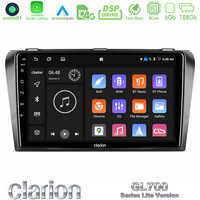 Clarion Gl700 Lite Series 8core Android11 6+128gb Mazda 3 2004-2009 Navigation Multimedia Tablet 9 με Carplay &Amp; Android Auto u-G76l-Mz0245