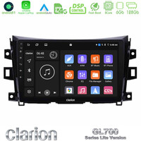 Clarion Gl700 Lite Series 8core Android11 6+128gb Nissan Navara Np300 Navigation Multimedia Tablet 9 με Carplay &Amp; Android Auto u-G76l-Ns0340