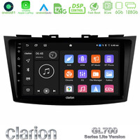 Clarion Gl700 Lite Series 8core Android11 6+128gb Suzuki Swift 2011-2016 Navigation Multimedia Tablet 9 με Carplay &Amp; Android Auto u-G76l-Sz523