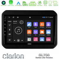 Clarion Gl700 Lite Series 8core Android11 6+128gb Suzuki Ignis Navigation Multimedia Tablet 9 με Carplay &Amp; Android Auto u-G76l-Sz580