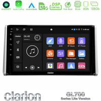 Clarion Gl700 Lite Series 8core Android11 6+128gb Toyota Rav4 2019-2023 Navigation Multimedia Tablet 10 με Carplay &Amp; Android Auto u-G76l-Ty0542