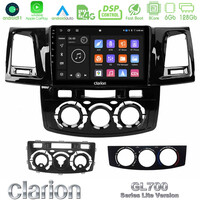 Clarion Gl700 Lite Series 8core Android11 6+128gb Toyota Hilux 2007-2011 Navigation Multimedia Tablet 9 με Carplay &Amp; Android Auto u-G76l-Ty0571