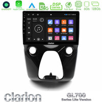 Clarion Gl700 Lite Series 8core Android11 6+128gb Toyota Aygo | Citroen c1 | Peugeot 108 Navigation Multimedia 10 με Carplay &Amp; Android Auto u-G76l-Ty0900
