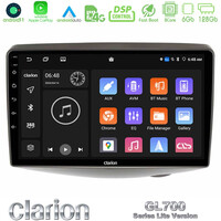 Clarion Gl700 Lite Series 8core Android11 6+128gb Toyota Yaris 1999 - 2006 Navigation Multimedia Tablet 9 με Carplay &Amp; Android Auto u-G76l-Ty1047