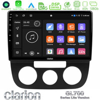 Clarion Gl700 Lite Series 8core Android11 6+128gb vw Jetta Navigation Multimedia Tablet 10 με Carplay &Amp; Android Auto u-G76l-Vw0393