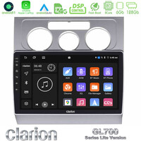 Clarion Gl700 Lite Series 8core Android11 6+128gb vw Touran 2003-2011 Navigation Multimedia Tablet 10 με Carplay &Amp; Android Auto u-G76l-Vw1001