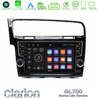 Clarion Gl700 Lite Series 8core Android11 6+128gb vw Golf 7 Navigation Multimedia Tablet 9 με Carplay & Android Auto (Oem Look) u-G76l-Vw1381