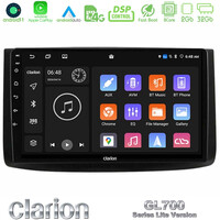Clarion Gl700 Lite Series 8core Android11 2+32gb Chevrolet Aveo 2006-2010 Navigation Multimedia Tablet 9 με Carplay &Amp; Android Auto u-G72l-Cv0725
