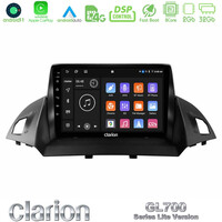 Clarion Gl700 Lite Series 8core Android11 2+32gb Ford c-Max/kuga Navigation Multimedia Tablet 9 με Carplay &Amp; Android Auto u-G72l-Fd0047