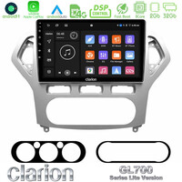 Clarion Gl700 Lite Series 8core Android11 2+32gb Ford Mondeo 2007-2010 Auto a/c Navigation Multimedia Tablet 9 με Carplay &Amp; Android Auto u-G72l-Fd0919a