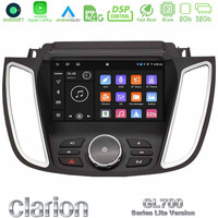 Clarion Gl700 Lite Series 8core Android11 2+32gb Ford Kuga/c-max 2013-2019 Navigation Multimedia Tablet 9 με Carplay &Amp; Android Auto u-G72l-Fd2025