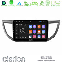 Clarion Gl700 Lite Series 8core Android11 2+32gb Honda crv 2012-2017 Navigation Multimedia Tablet 9 με Carplay &Amp; Android Auto u-G72l-Hd0012