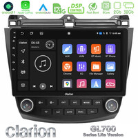 Clarion Gl700 Lite Series 8core Android11 2+32gb Honda Accord 2002-2008 Navigation Multimedia Tablet 10 με Carplay &Amp; Android Auto u-G72l-Hd0669
