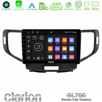 Clarion Gl700 Lite Series 8core Android11 2+32gb Honda Accord 2008-2015 Navigation Multimedia Tablet 9 με Carplay &Amp; Android Auto u-G72l-Hd1013