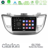 Clarion Gl700 Lite Series 8core Android11 2+32gb Hyundai Tucson 2015-2018 Navigation Multimedia Tablet 9 με Carplay &Amp; Android Auto u-G72l-Hy0068