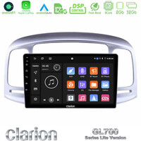 Clarion Gl700 Lite Series 8core Android11 2+32gb Hyundai Accent 2006-2011 Navigation Multimedia Tablet 9 με Carplay &Amp; Android Auto u-G72l-Hy0711