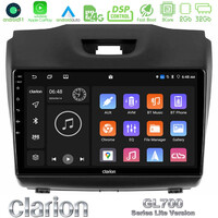 Clarion Gl700 Lite Series 8core Android11 2+32gb Isuzu d-max 2012-2019 Navigation Multimedia Tablet 9 με Carplay &Amp; Android Auto u-G72l-Iz588