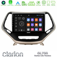 Clarion Gl700 Lite Series 8core Android11 2+32gb Jeep Cherokee 2014-2019 Navigation Multimedia Tablet 9 με Carplay &Amp; Android Auto u-G72l-Jp0077